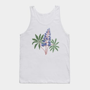 Texas State Flower Bluebonnet Tank Top